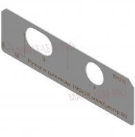 Вставка для шаблона Солдатова «Ручка и цилиндр замка 196х18 межцентровое расстояние 85 (D=22) Morelli Essential»